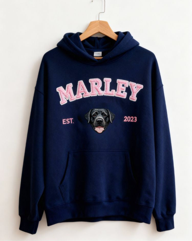 Embroidered University Hoodie