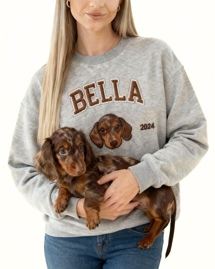 Embroidered University Sweater