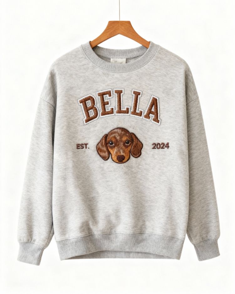 Embroidered University Sweater