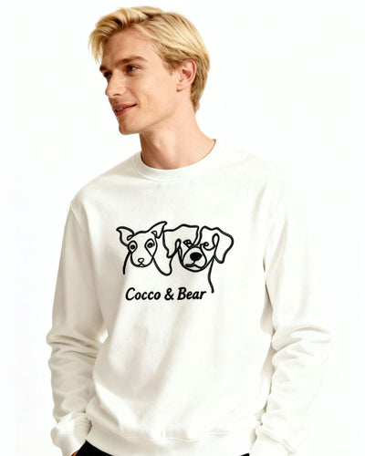 Embroidered One-Line Sweatshirt