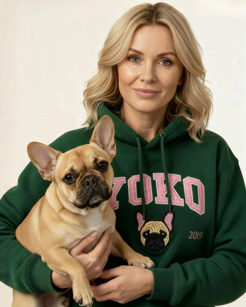 Embroidered University Hoodie