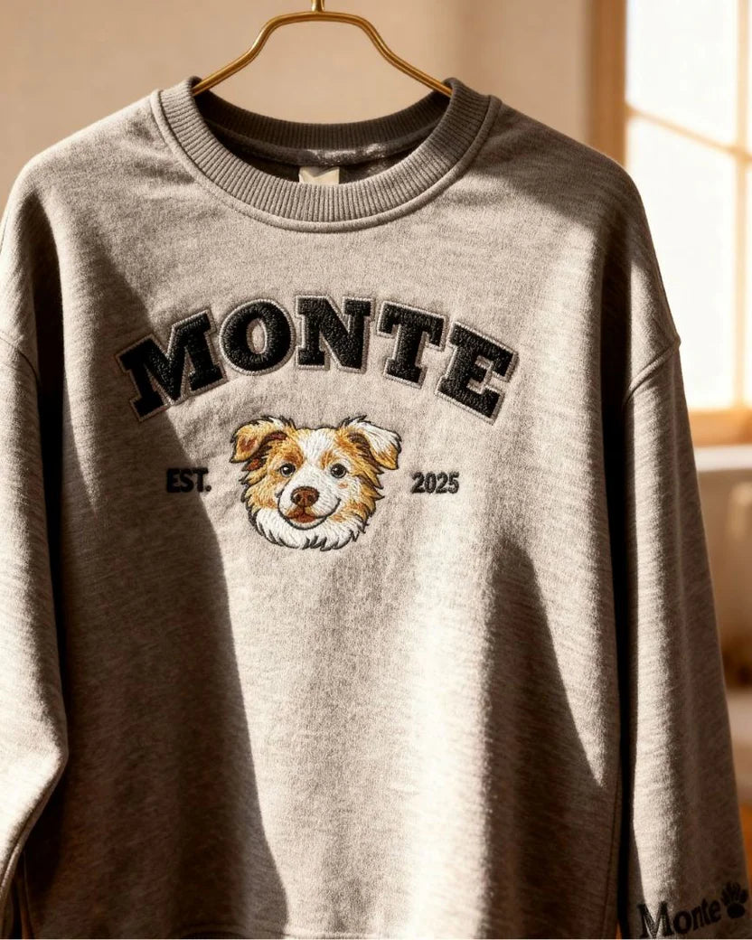 Embroidered University Sweater