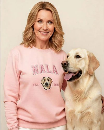 Embroidered University Sweater